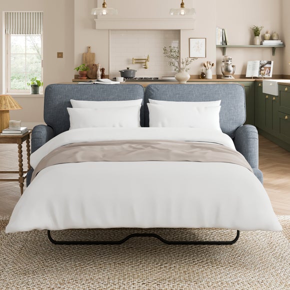 Beatrice II Faux Linen 3 Seater Sofa Bed
