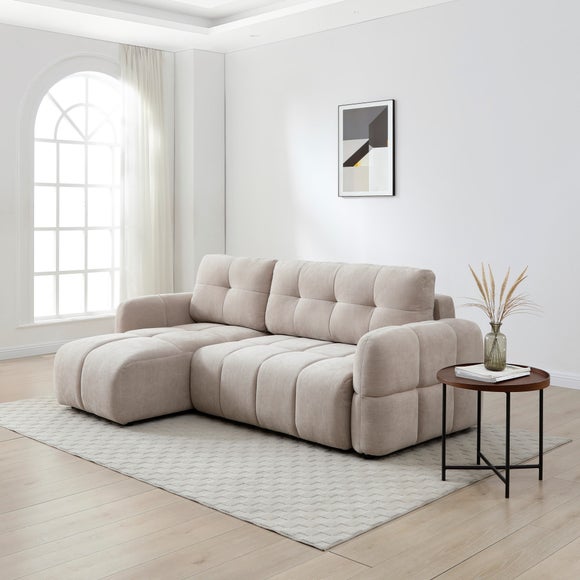 View Jolie Chenille Quilted Cloud Corner Sofa Bed View Jolie Chenille Quilted Cloud Corner Sofa Bed