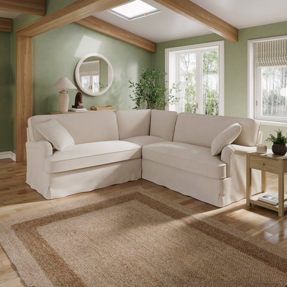View Beatrice Ii Faux Linen Fixed Loose Cover 4 Seater Corner Sofa View Beatrice Ii Faux Linen Fixed Loose Cover 4 Seater Corner Sofa