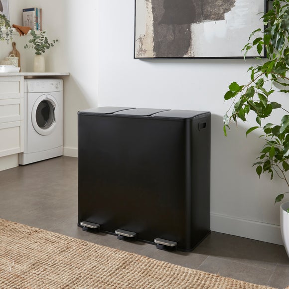 Triple 30L Recycling Bin