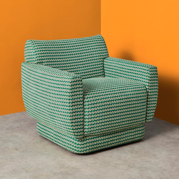 Yinka Ilori Sweet Flows Woven Jacquard Swivel Chair