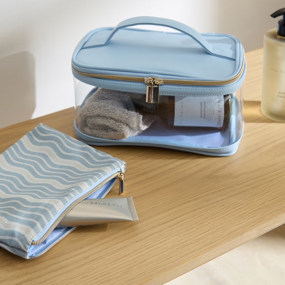 Set of 2 Wiggle Print Vanity Bags