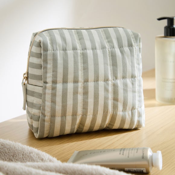 Small Striped Wash Bag