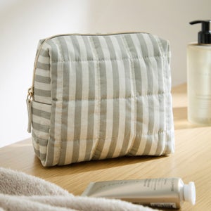 Small Striped Wash Bag