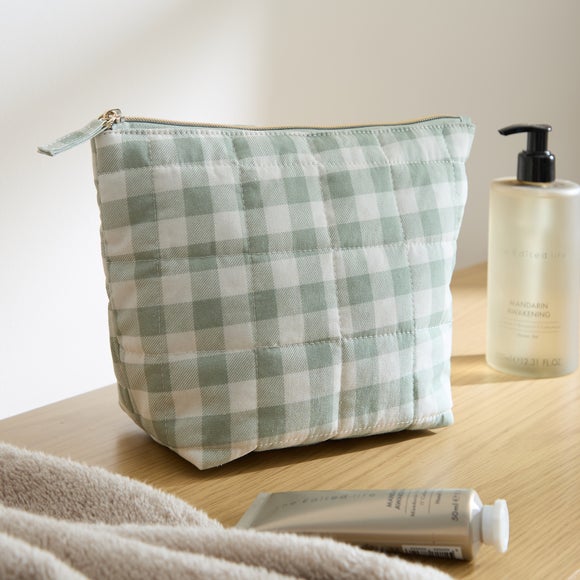 Small Gingham Wash Bag