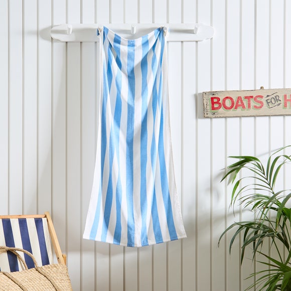 Striped 100% Cotton Beach Towel
