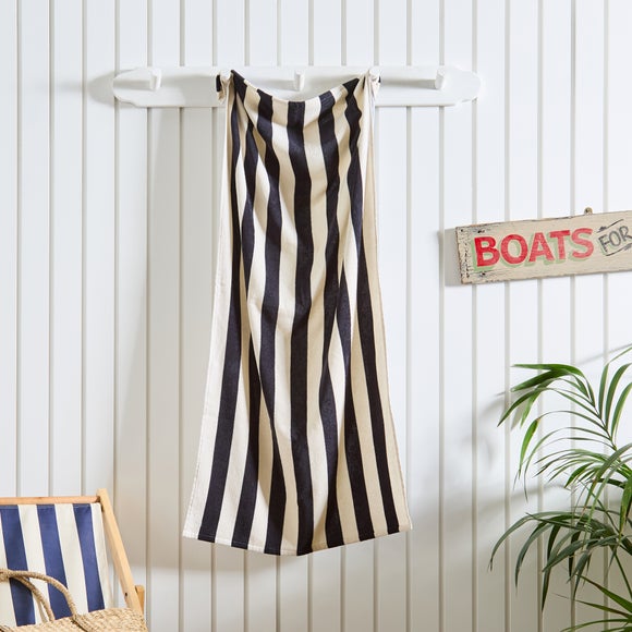 Striped 100% Cotton Beach Towel