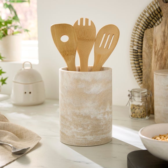 Marble Resin Utensil Pot