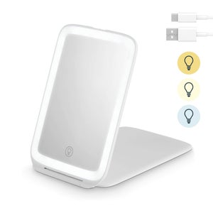 Carmen Recharable Light Up Cosmetic Mirror