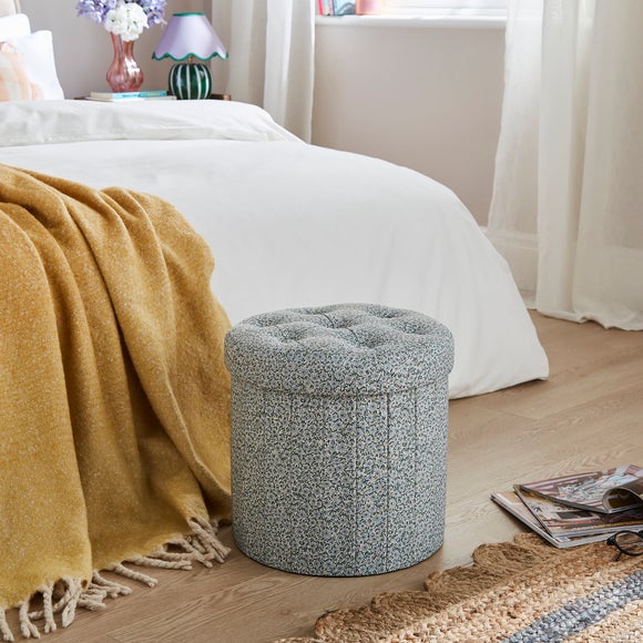 Vintage Ditsy Round Ottoman