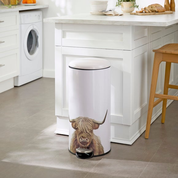 30L Highland Cow Pedal Bin