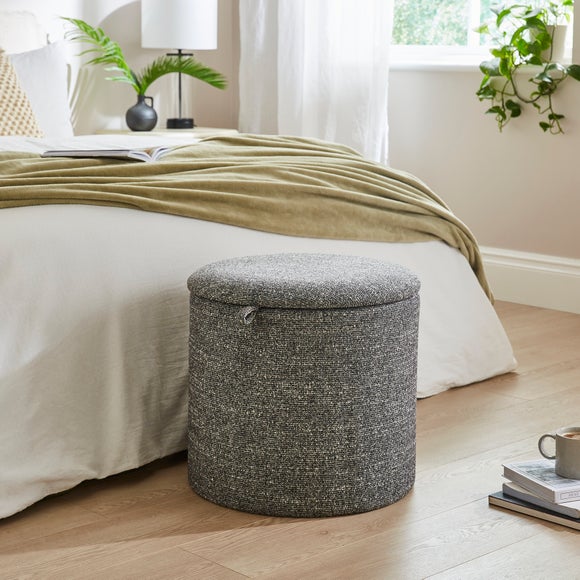 Multi Tonal Round Ottoman