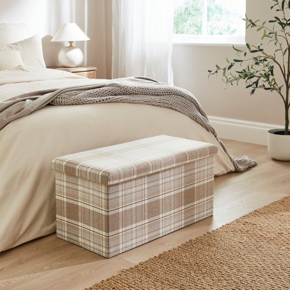 Charnwood Checked Rectangle Ottoman