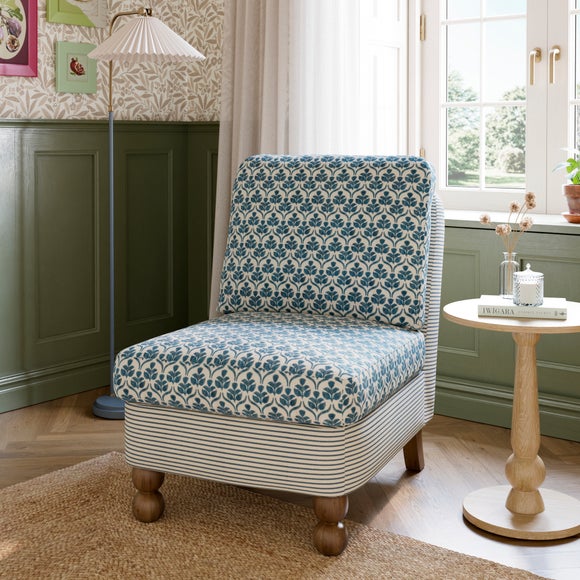 View Pip Wood Block Stripe Accent Chair View Pip Wood Block Stripe Accent Chair