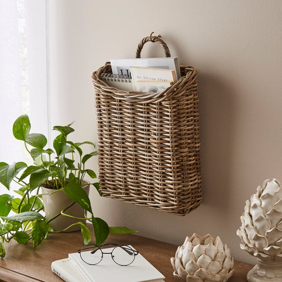 Churchgate Woven Rattan Hanging Storage Basket