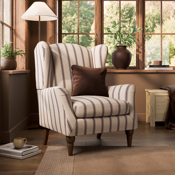 View Charnwood Folkstone Stripe Occasional Armchair View Charnwood Folkstone Stripe Occasional Armchair
