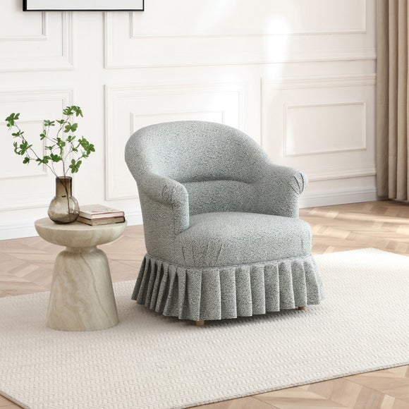 Goldie Frill Ditsy Print Accent Chair