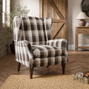 Charnwood Check Occasional Armchair