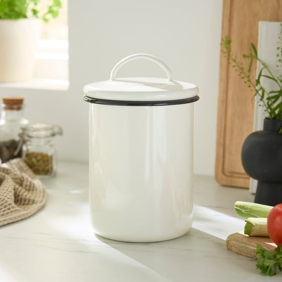 Enamel Kitchen Canister