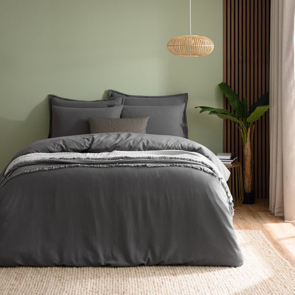 Newston Waffle Polycotton Duvet Cover & Pillowcase Set
