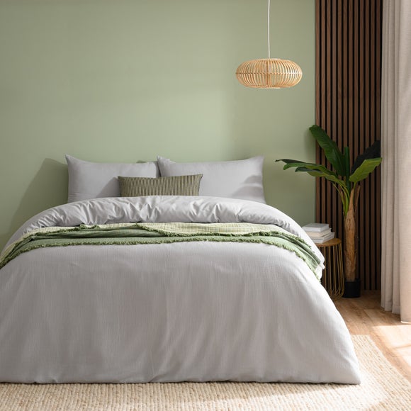 Newston Waffle Polycotton Duvet Cover & Pillowcase Set