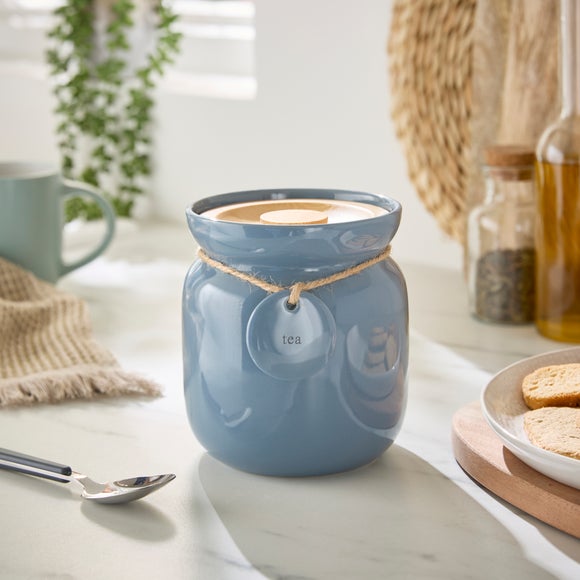 Ceramic Hang Tag Kitchen Canister