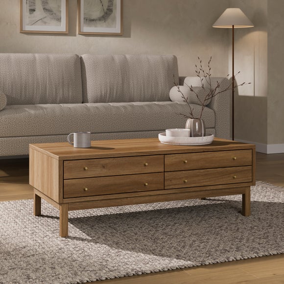 View Edgar Coffee Table- Oak Effect View Edgar Coffee Table- Oak Effect