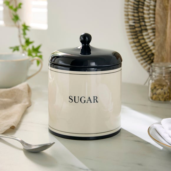 Monochrome Sugar Canister