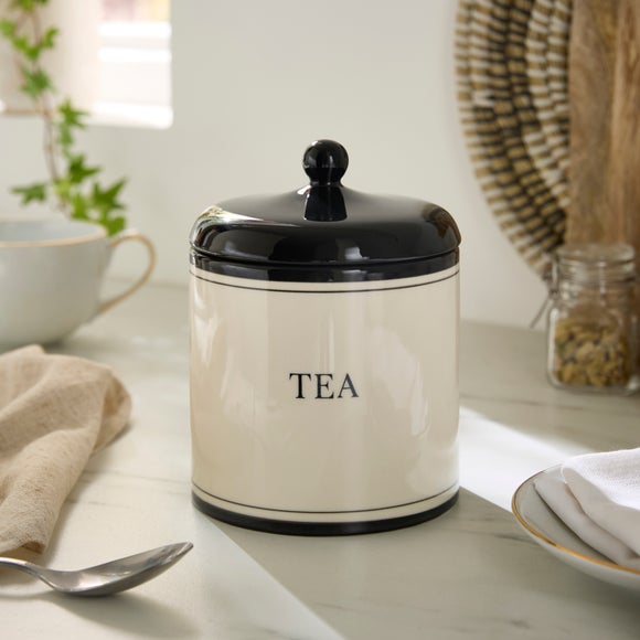 Monochrome Tea Canister