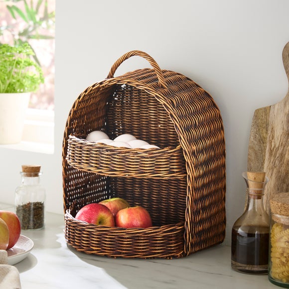 View Woven Tiered Storage Basket View Woven Tiered Storage Basket