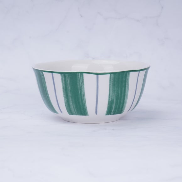 Gracie Stripe Cereal Bowl