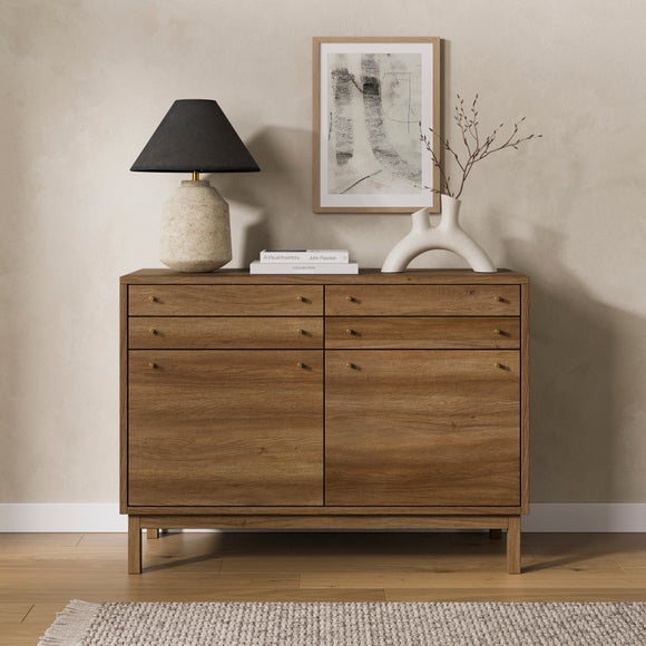 Edgar Small Sideboard, Oak Effect