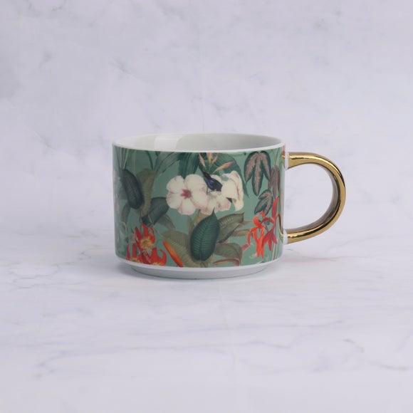 Botanical Birds Straight Mug