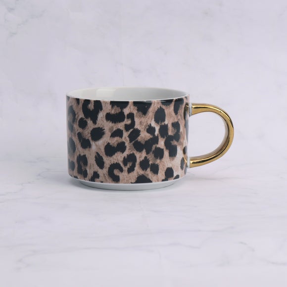 View Leopard Print Straight Mug View Leopard Print Straight Mug