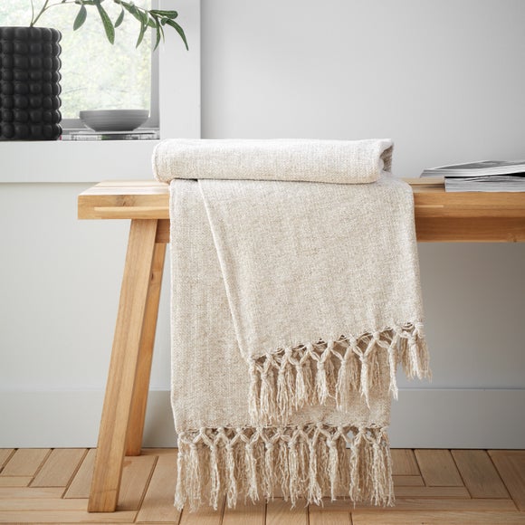 Catherine Lansfield Wilson Plain Chenille Throw 130cm x 170cm