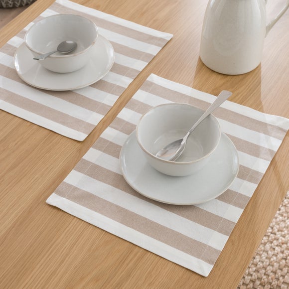 Pack of 2 Stripe Placemats