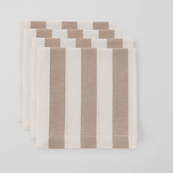 Photo 2 of Pack Of 4 Stripe Napkins Photo 2 of Pack Of 4 Stripe Napkins