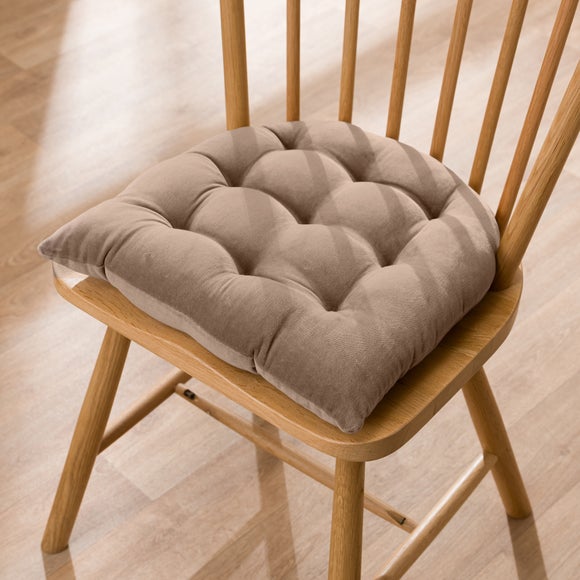 Clara Round Back Velvet Seat Pad