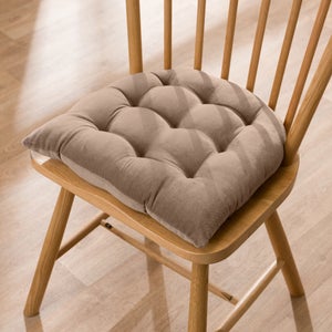 Clara Round Back Velvet Seat Pad