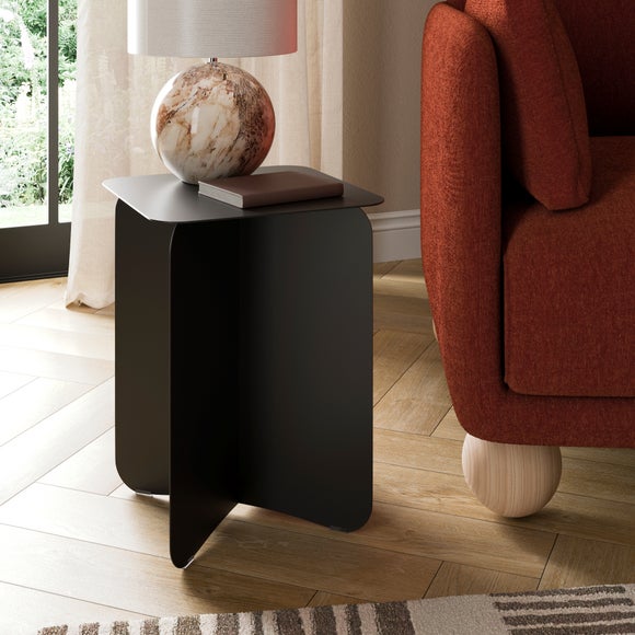 Ottie Metal Drum Side Table