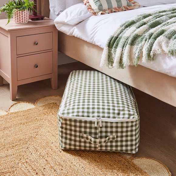 Checked Underbed Storage Bag
