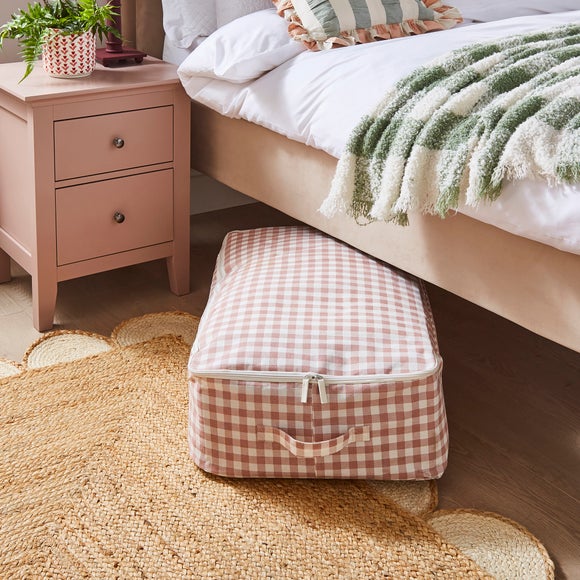 Checked Underbed Storage Bag