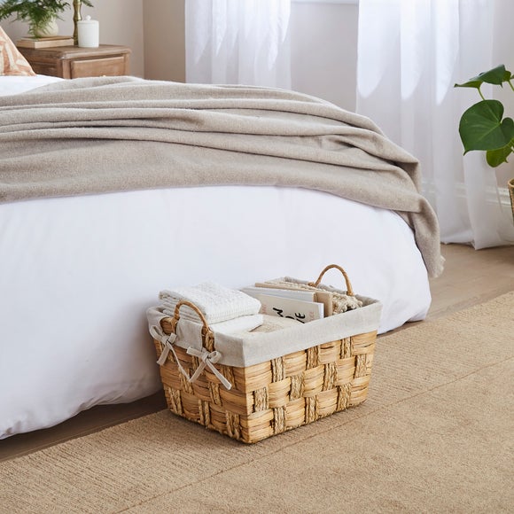 Waterhyacinth Braided Rectangle Storage Basket