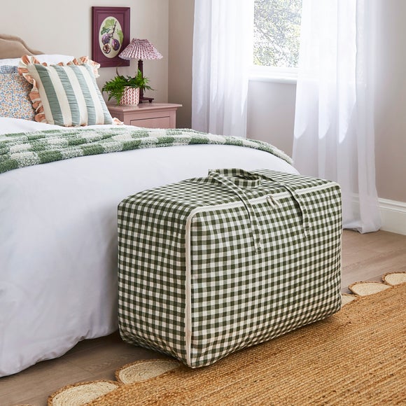 Checked Duvet Storage Bag