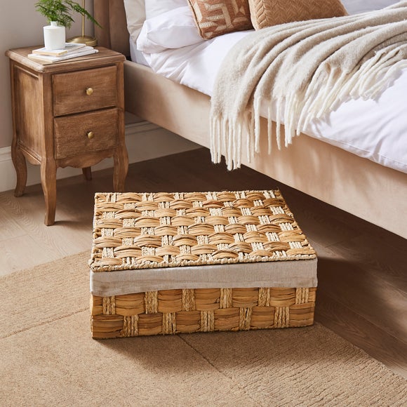 Waterhyacinth Braided Underbed Storage Trunk
