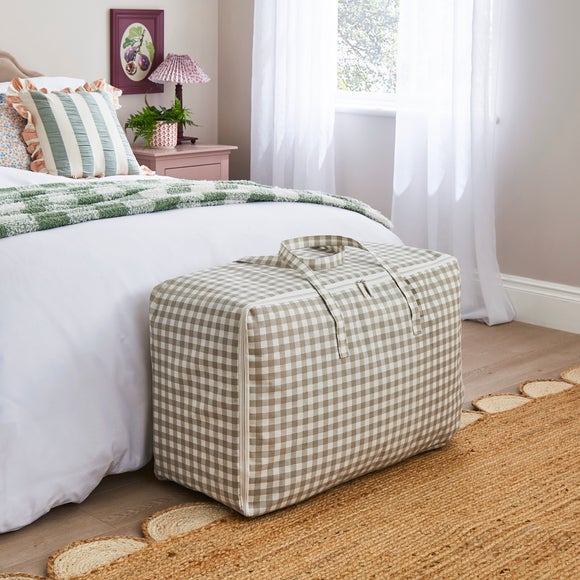 Checked Duvet Storage Bag