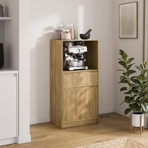 Chalbury Small Kitchen Cabinet- Oak Effect