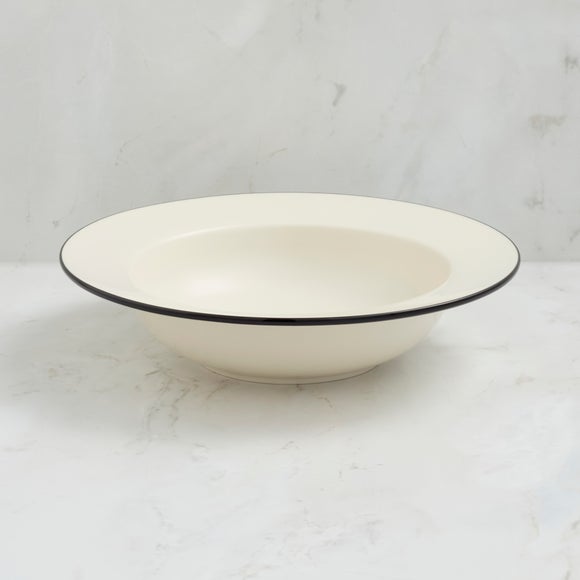Bistro Painted Rim Pasta Bowl