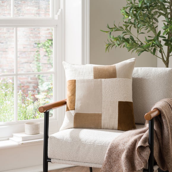 Clara Patchwork Boucle Square Cushion