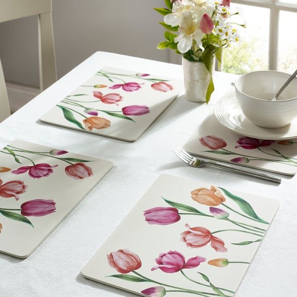 Pack of 4 Tulip Corkback Placemats